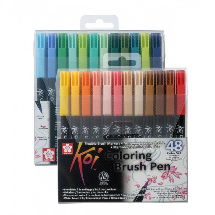Sakura koi color brush pen set van 48