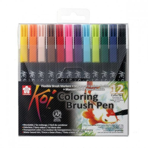 Sakura koi color brush pen set van 12