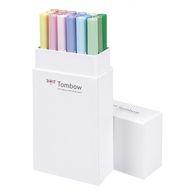 Tombow ABT Dual Brush Pen - set van 18 Pastel colours
