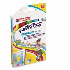 Edding Funtastics Window Fun Raam/krijtstift - rond 2-6 mm - set van 5
