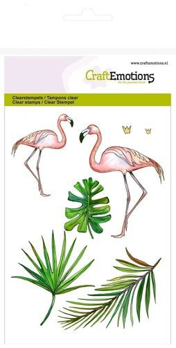 CraftEmotions clearstamps A6 - flamingo