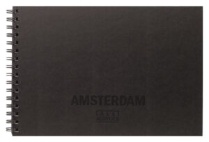 Amsterdam schetsboek met ringband A4 29,7 x 21 cm - 30 vellen wit - 250 grams - kaft zwart