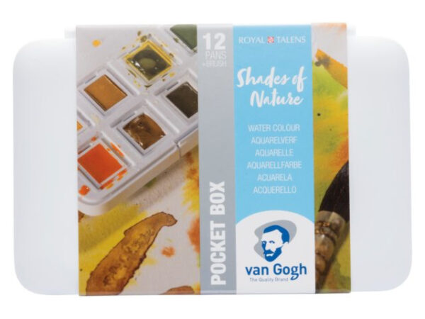 Van Gogh aquarelverf - Pocketbox 12 napjes - Shades of Nature
