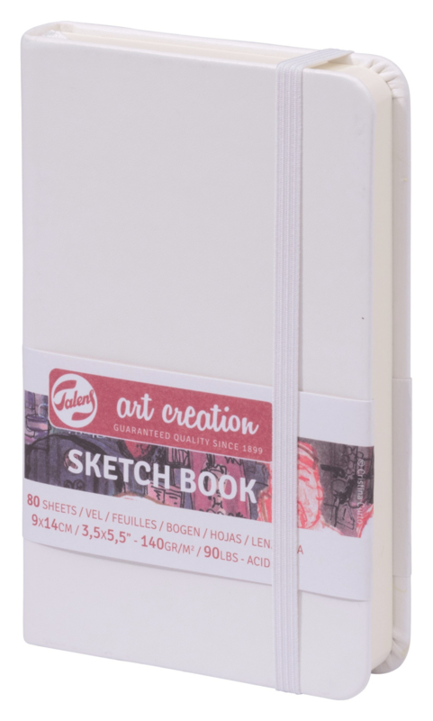 Talens art creation Brush / Schetsboek 9 x 14 cm - 80 vellen - Wit