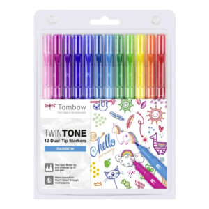Tombow TwinTone Marker Set - Rainbow - Set van 12