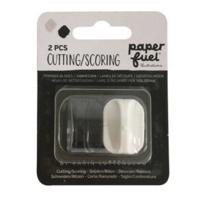Paperfuel papiersnijder 30,5 x 11,4 cm reservemesje + rilmesje - set van 2