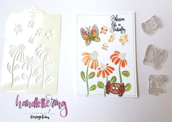 CraftEmotions clearstamps A6 - Bugs 3 - Carla Creaties