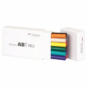 Tombow ABT PRO Alcohol based markers - Basic colours - set van 12