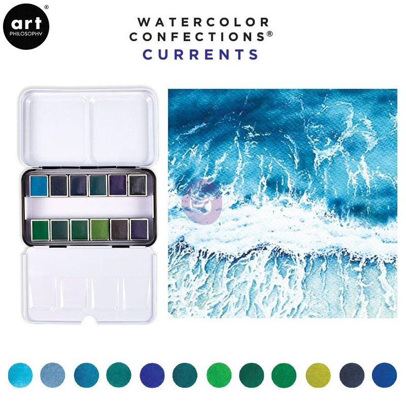 Prima Marketing Confections Aquarelverf Currents - set van 12 kleuren