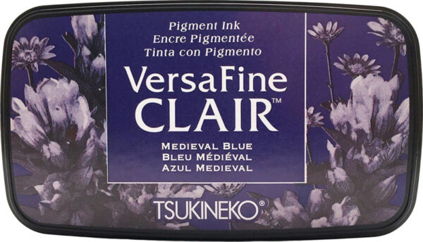 Tsukineko VersaFine clair dark inkpad 9,7 x 5,6 cm - Medieval blue