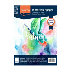 Florence Aquarelpapier texture Intense White - 100 vellen 300 grams papier - A4