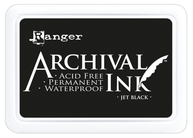 Ranger - Archival ink pad jet black 10 x 7 cm