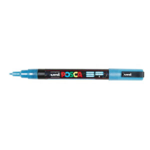Uni Posca Paint Marker PC-3ML glitter  - Lichtblauw