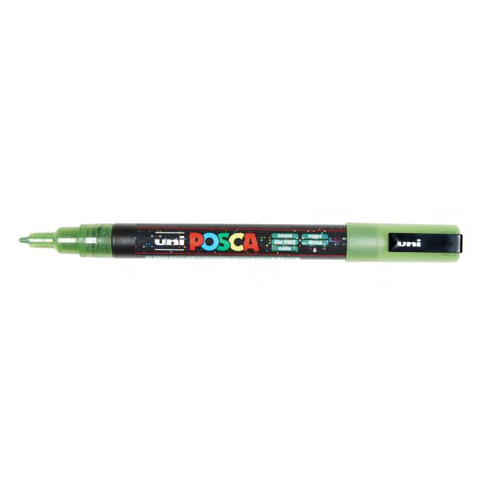 Uni Posca Paint Marker PC-3ML glitter  - Groen