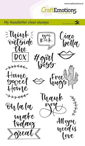 CraftEmotions clearstamps A6 - Handletter - Quotes 2 (Eng) - Carla Kamphuis