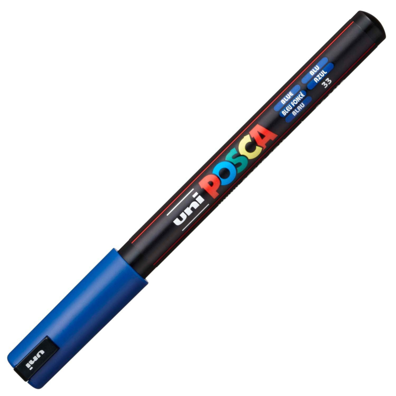 Uni Posca Paint Marker PC-1MR - Ultra Fijn - Donkerblauw