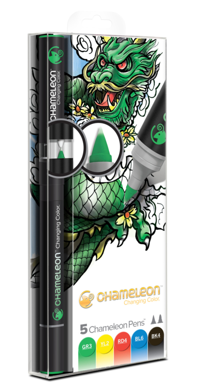 Chameleon Alcohol based Pens - Primary Color Tones - set van 5