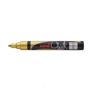 Uni PWE-5MS Chalk Marker Raam/Krijtstift - Medium - Goud
