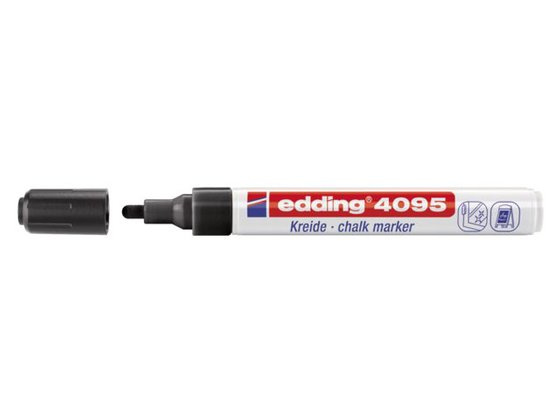 Edding 4095 Raam/krijtstift - rond 2-3 mm - Zwart