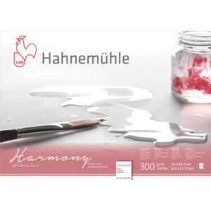 HahnemÃ¼hle Watercolour Aquarelpapier A4  cold pressed - 12 vellen- 4-zijdig gelijmd - Wit papier