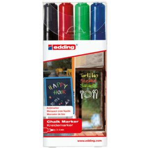 Edding 4095-4 Raam/krijtstift - rond 2-3 mm - set van 4