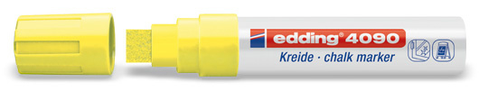 Edding 4090 Raam/krijtstift XXL - Beitelvormige punt 4-15 mm - Neongeel