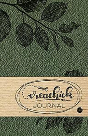 Creachick Journal A5 - 208 pagina's crÃ¨me wit - Dotted - donkergroen