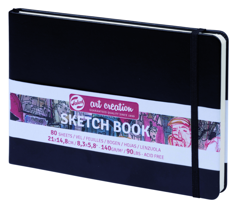 Talens art creation Brush / Schetsboek 21 x 15 cm - 80 vellen - Zwart
