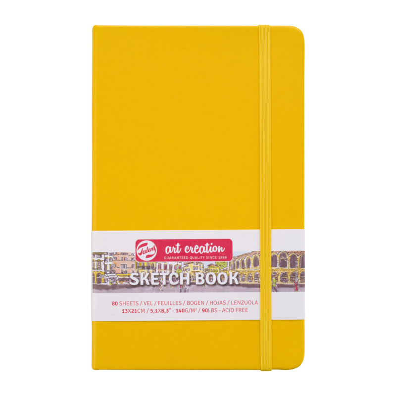 Talens art creation Brush / Schetsboek 13 x 21 cm - 80 vellen - Golden Yellow