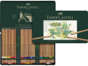 Pastelpotlood Faber Castell pastel metalen blik - set van 60