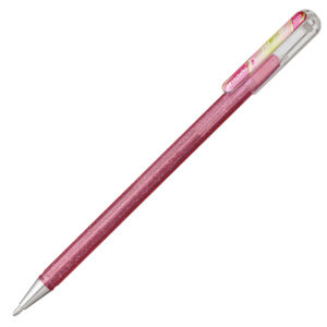 Pentel Hybrid Dual Metallic gelpen K110 1,0 mm - Licht roze / Metallic Groen & Goud