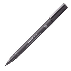 Uni-ball PIN Brush pen  - Donkergrijs