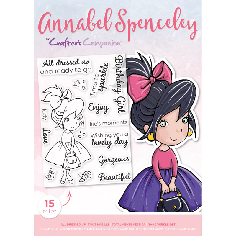 Crafter's Companion Annabel Spenceley Clearstamp - All Dressed Up