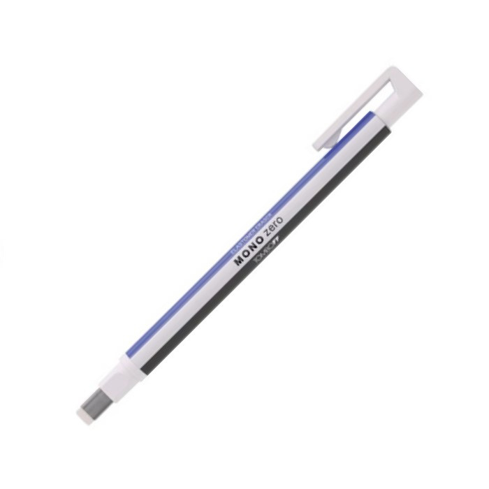 Tombow Mono Zero Gumpen - extra fijn 2,5 x 5,0 mm - Blauw zwart