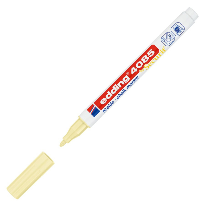 Edding 4085 Raam/krijtstift - rond 1-2 mm - Pastel geel