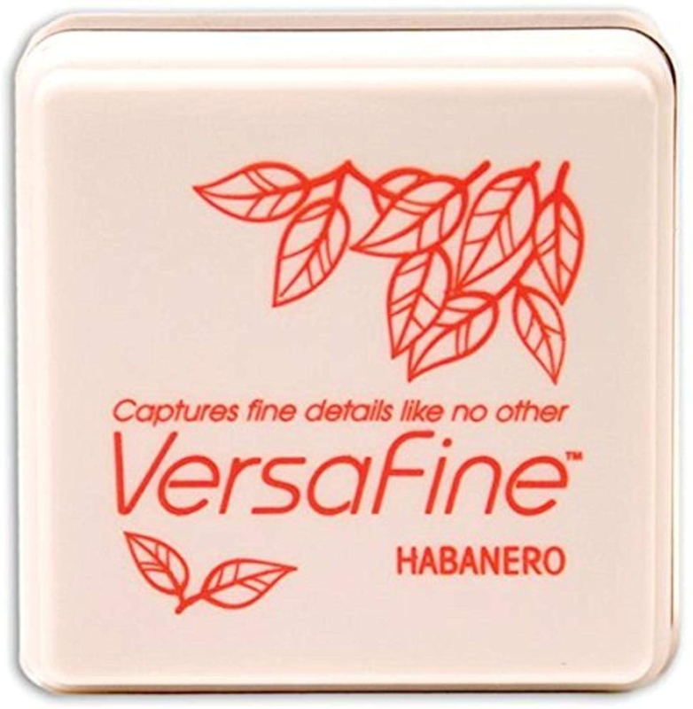 Tsukineko VersaFine inktpad 3 x 3 cm - watervaste inkt - Habanero