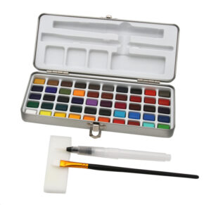 Paintersisters Aquarelverf  - set van 50 kleuren + Penseel + waterbrush