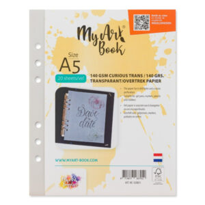 MyArtBook papier A5 - 20 vellen - 140 grams - Transparant papier