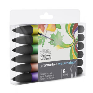 Winsor & Newton Promarker Watercolour brushpennen - Foliage tones  - set van 6