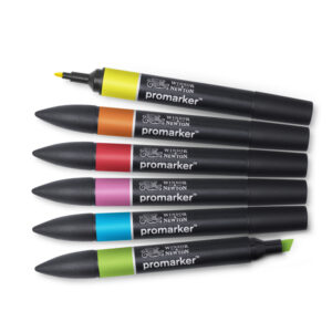 Winsor & Newton promarkers Vibrant tones - set van 6