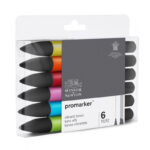 Winsor & Newton promarkers Vibrant tones - set van 6