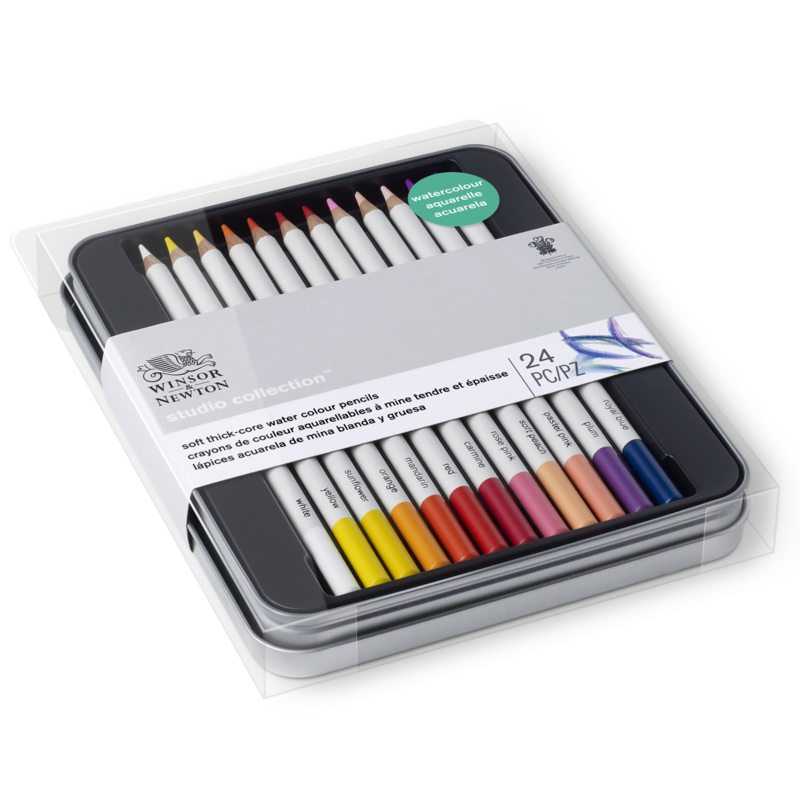 Winsor & Newton Studio Collection Aquarelpotloden - set van 24