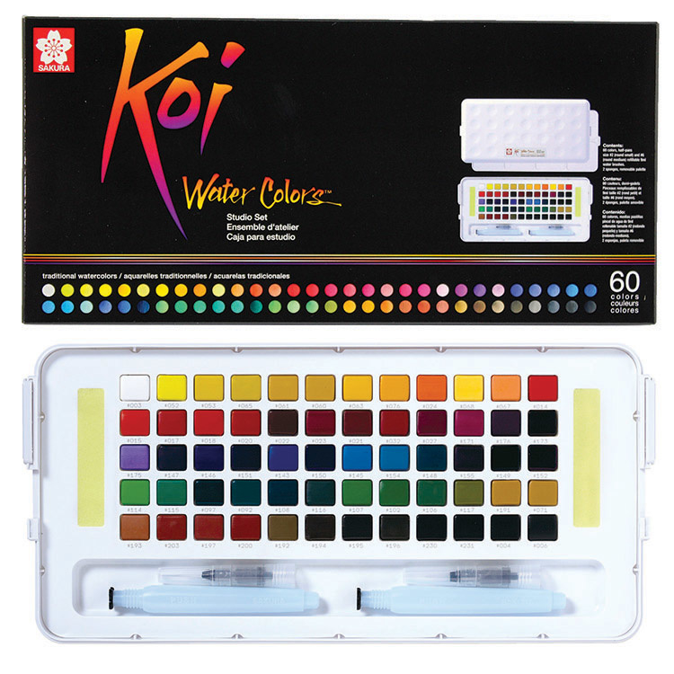 Sakura Koi Water Colors Brush Set - 60 kleuren