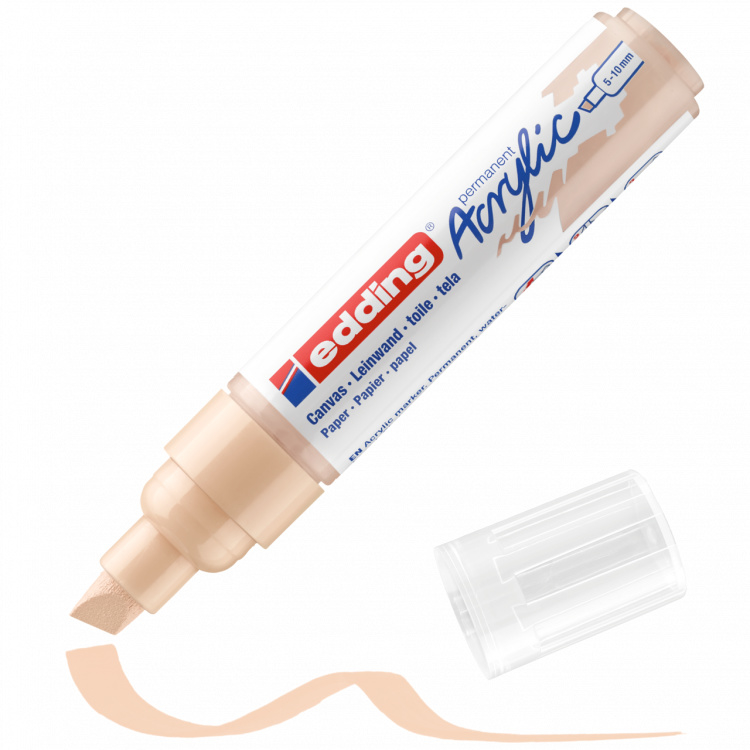 Edding 5000 Acrylmarker breed 5-10mm  - 255 Warm beige