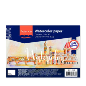Florence Aquarelpapier classic Off-white - 100 vellen 300 grams papier - A5