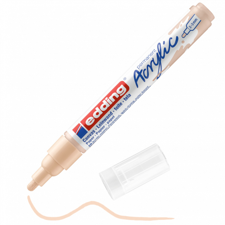 Edding 5100 Acrylmarker medium 2-3mm - 255 Warm Beige