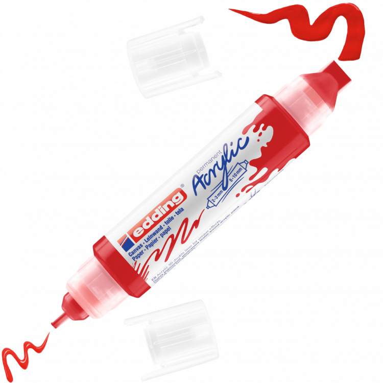 Edding 5400 Acrylic 3D double liner - 902 Verkeersrood