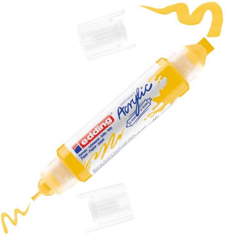Edding 5400 Acrylic 3D double liner - 905 Verkeersgeel