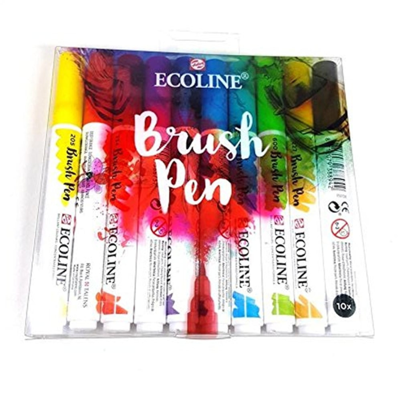 Talens Ecoline Brush Pen - set van 10 kleuren