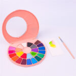 HIMI Solid Watercolor Aquarelverf - set van 24 kleuren + penseel - Pink